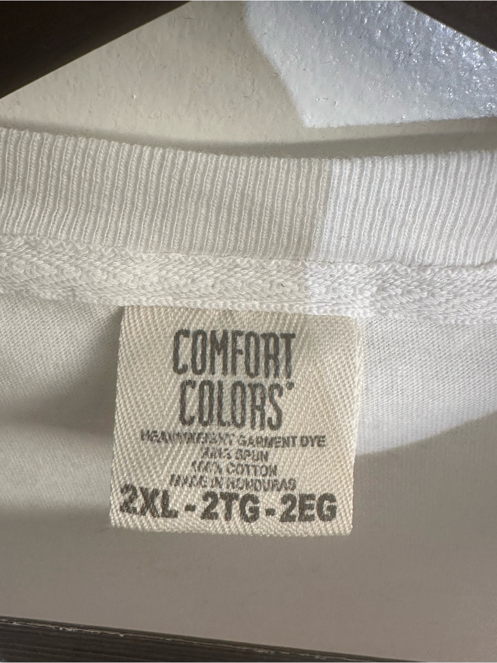 Comfort Colors White Tee with Pink Cool it Down Logo. Never Worn. - Picture 4 of 4